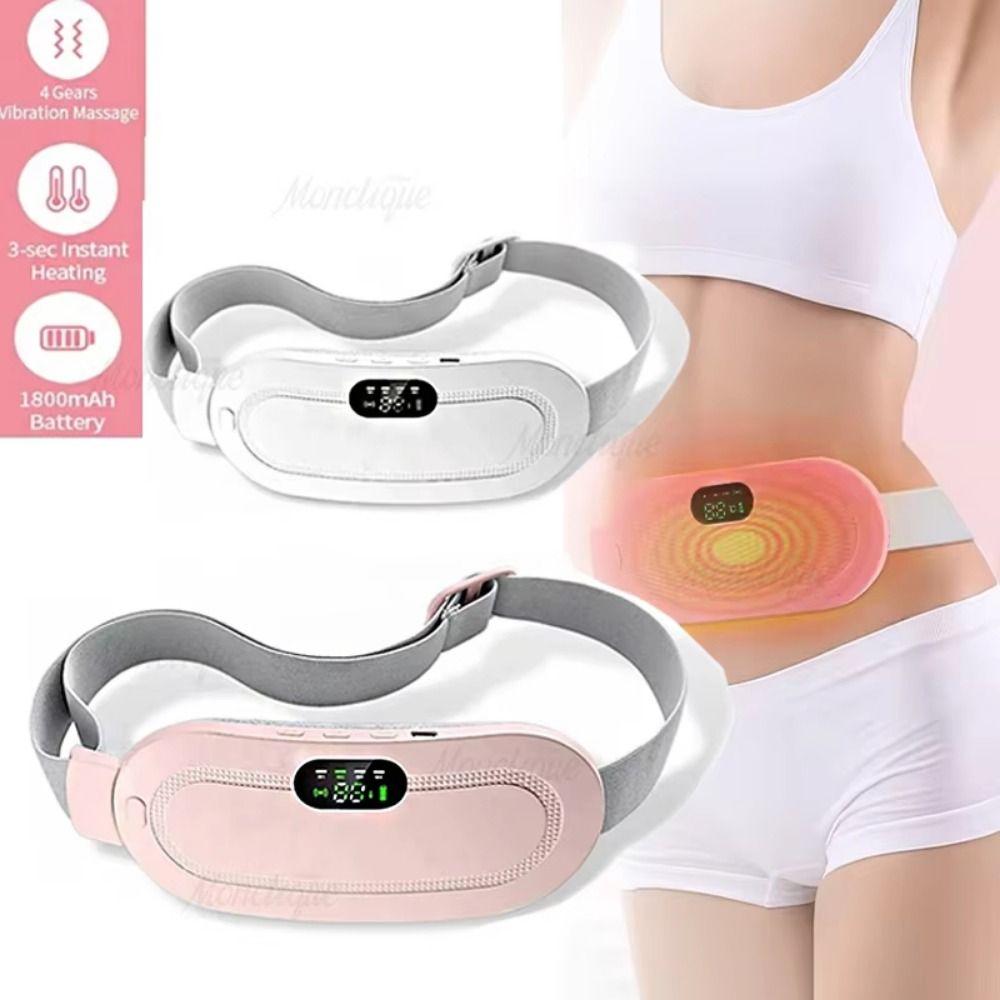 3 Level Temperature Smart Menstrual Heating Pad Vibrating Abdominal Massager  Body Shaping