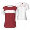 Sports Mesh T-shirt Latvia Flag For Running Bike Soccer Tennis Football Fitness Tees 3D Printed Custom