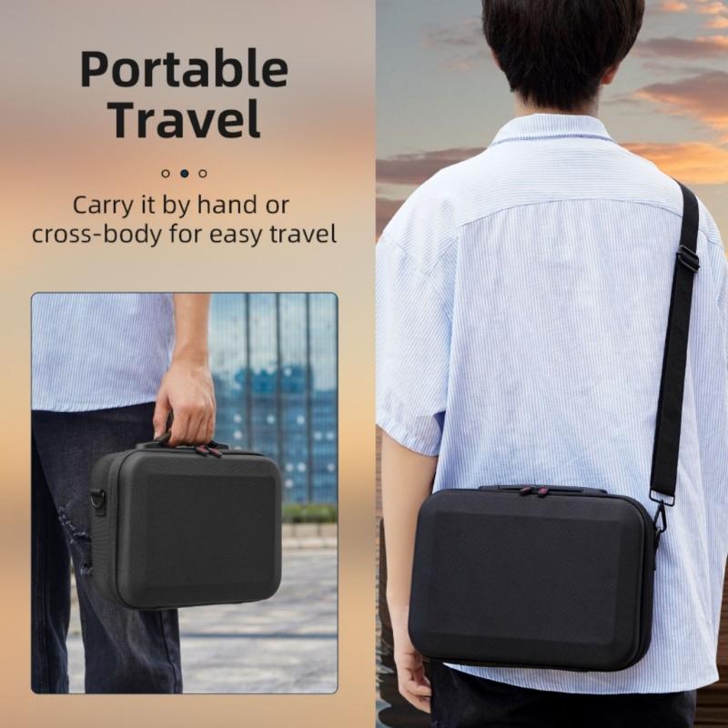 Portable Drones Carrying Case With Inner Compartments, Water Resistant For Drones, Lightweight Design Handbag