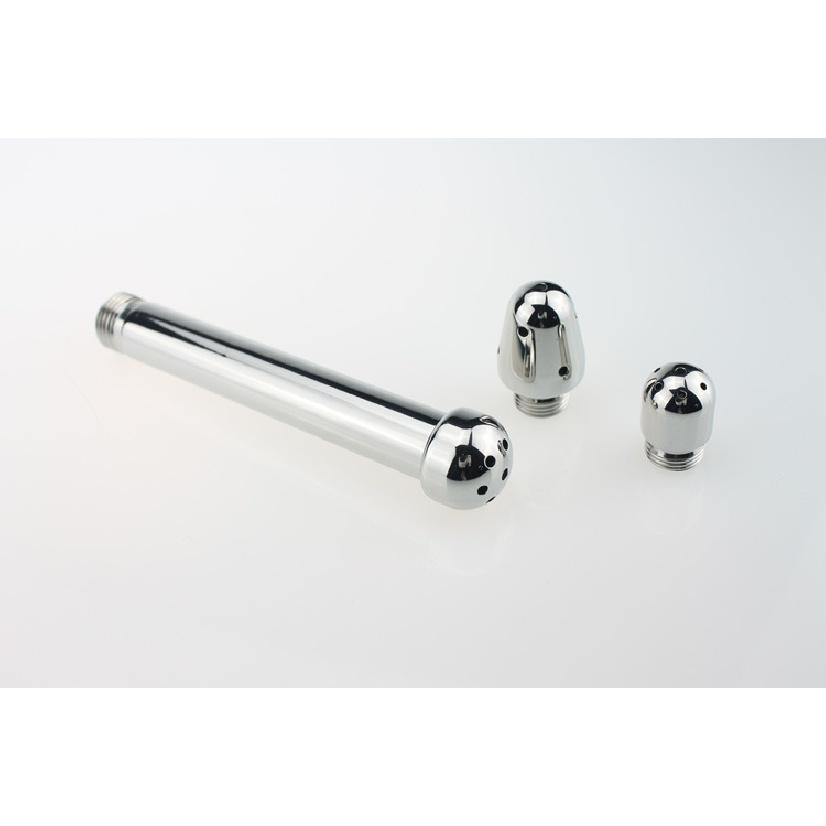 Vagina-Anus-Dreikopf-Spülung aus Aluminiumlegierung, Klistierzubehör, Analsex-Reinigungswerkzeug, Bidet für Erwachsene, Analplug, exotisches Spielzeug