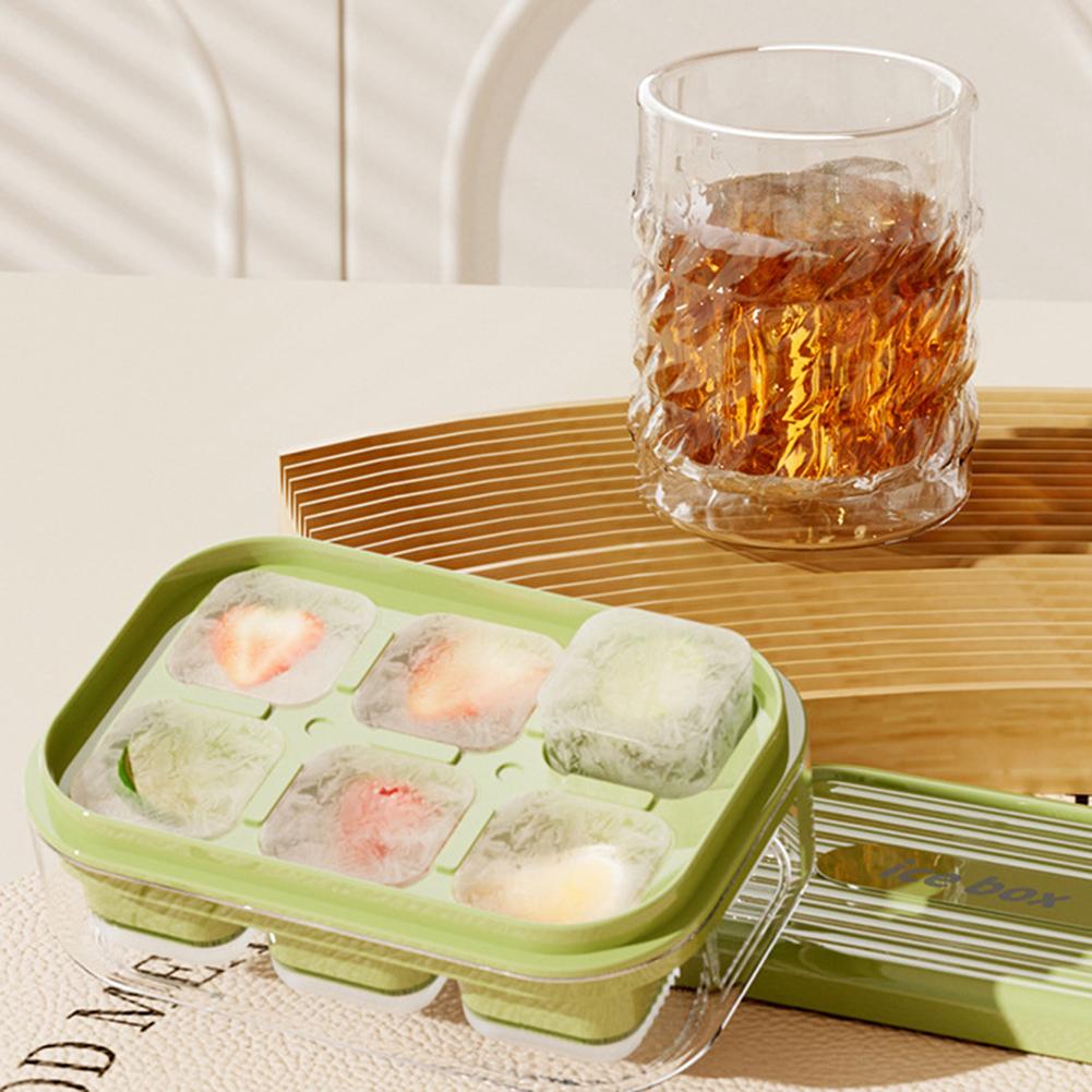 Stackable Ice Tray With Lid For Refrigerator Ice Storage Premium Food-Grade Safety Ice Tray For Perfect Party Beverage Solution