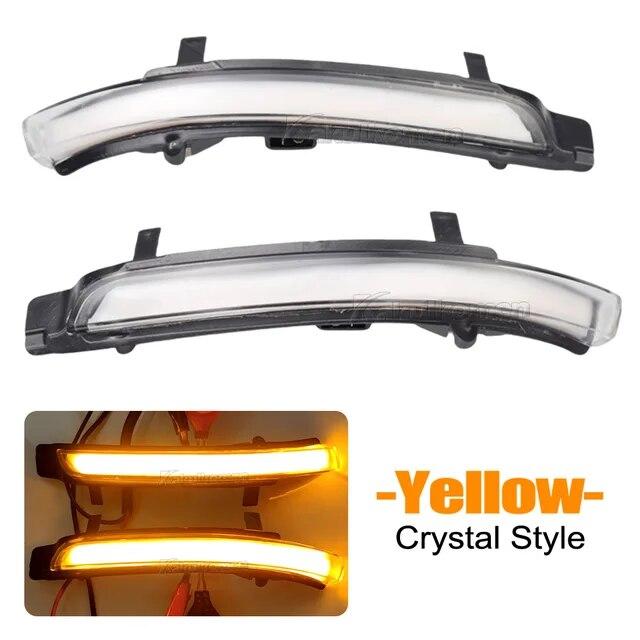 2 Pieces For Skoda Octavia 2009-2013 SUPERB 2008-2014 Dynamic LED Turn Signal Blinker Mirror Flasher Light