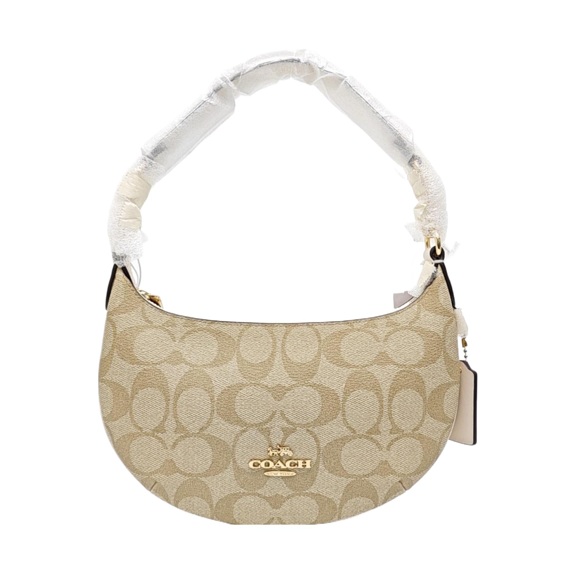 [Pre-Owned] Payton 21 Classic Monogram Zipper Closure PVC Leather Half Moon Shoulder Bag - Unused #DC1SAX ONE SIZE