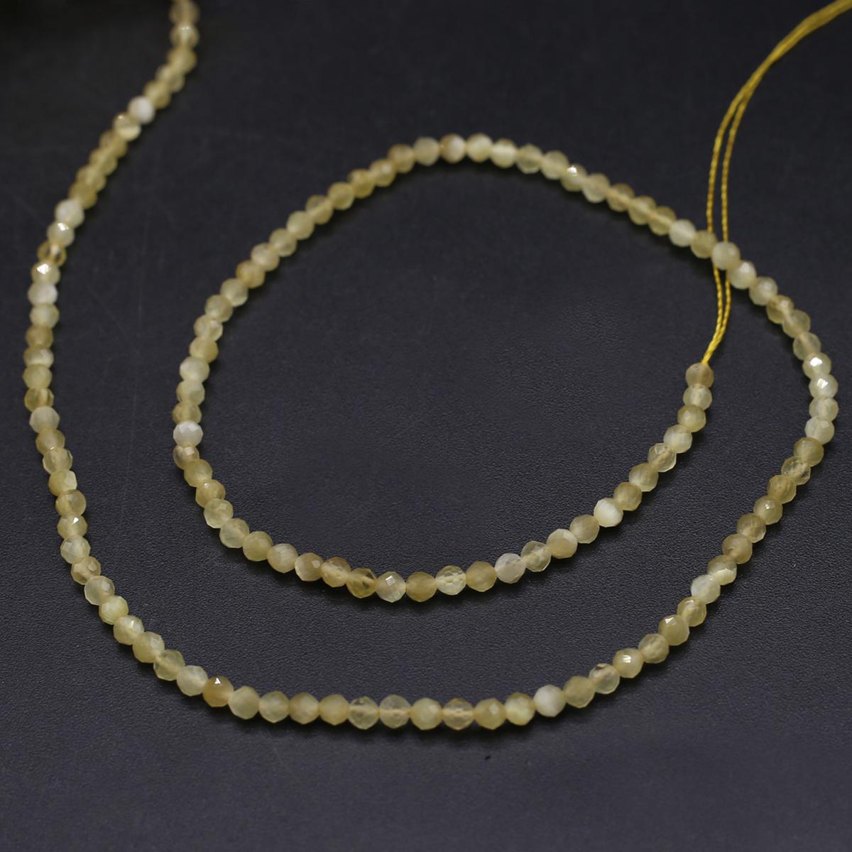 

1 нить, граненые бусины из натурального камня, модные опаловые бусины-разделители для изготовления ювелирных изделий, DIY ожерелья, браслеты, подвесные декоративные аксессуары 38 см 1String/38cm