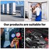 Refrigerant Manifold Gauge Set with Hose Hook for R410A R22 R404A R134A Charging - Professional AC Diagnostic Tool with Hoses