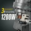 Elektrische Hydraulische Stanzmaschine Plug-in Integrierter Stanzformer Handgehaltenes Winkelstahl Kanalstahl Stanzgerät