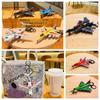 Cartoon Alloy Fighter Aircraft Keychain Perfect For Women's Bags Wholesale Gift