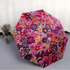 1pc Floral Pattern Auto-Fold Umbrella with One-Touch Open/Close - 8 Reinforced Ribs for Windproof Stability,  yy251118173