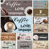 Coffee Tin Signs Vintage Metal Poster Plaque Plate for Cafe  Bar Pub  Kitchen Garden Home Wall Decoration