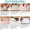 PATIKIL A5 Sizes Wooden Paper Making Screen, 4Pcs 8.3 X 5.9 Inch Single Paper Making Mould and Deckle Papermaking Supplies Frame for Paper Making DIY