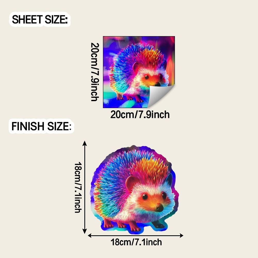 

Cartoon Cute Hedgehog Living Room Entrance Hall Home Wall Decoration Stickers