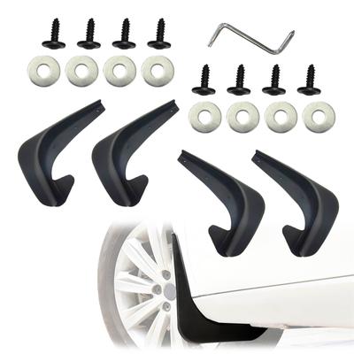 Lot de 4 garde-boue universels pour roues avant et arrière, pour protéger la carrosserie. Accessoires extérieurs pratiques, compatibles avec la plupart des véhicules.