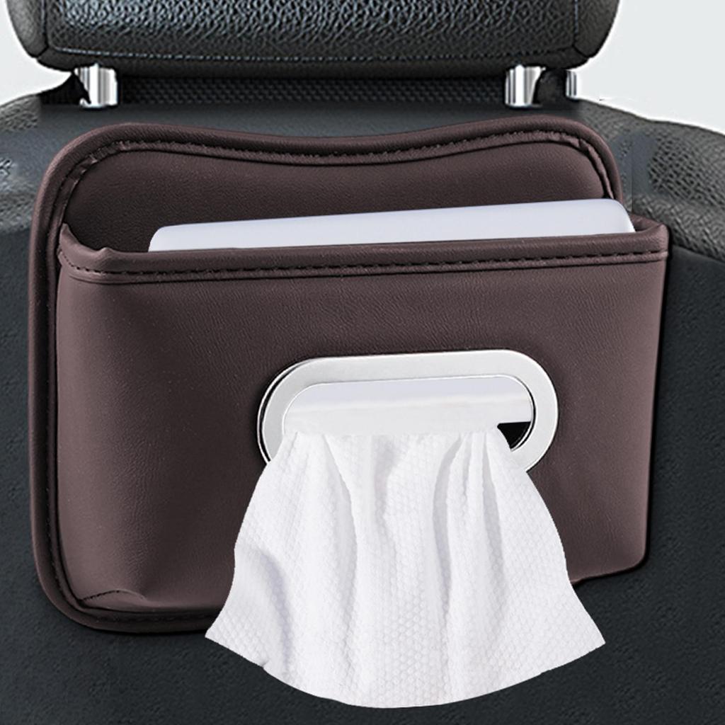 Auto-Taschentücherbox Leder Papiertuchspender Serviettenhalter Für Auto Für Sitzlehne Armlehne Konsole Sonnenblende SUV LKW Zuhause