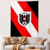Austrian Football Logo Design Patterned Tapestry Decorative Wall Hanging, Home Bedroom Living Room Decor