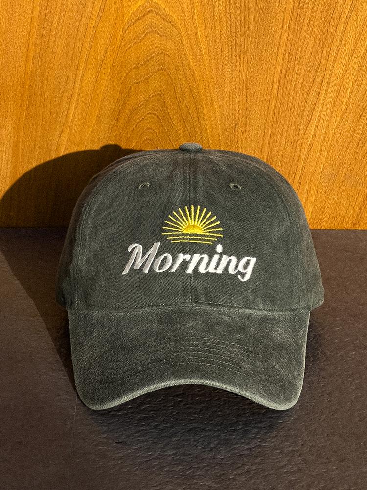 Moningkeopileonkeulleob Sun Morning Ball Cap Green