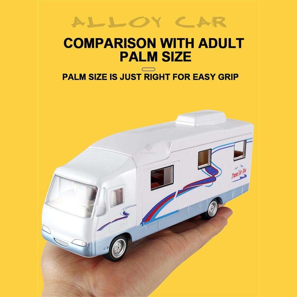 1/32 Serin Mini Karavan Oyuncak Döküm Geri Çekme Eğlence Aracı Çocuklar için