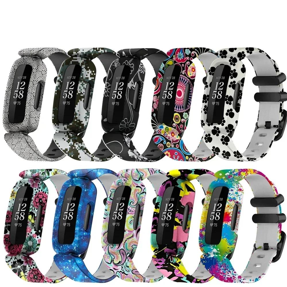 New Strap For Fitbit Ace 3 Kids Watch Band Bracelet Soft Silicone Replacement Wristband For Fitbit Inspire 2 Ace3 Classic Correa