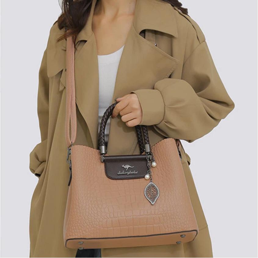 Genuine Fashion 3 Layers Luxury Handbags Women Bags Designer High Quality Leather Crossbody Bags for Women 2026 Shoulder Bag