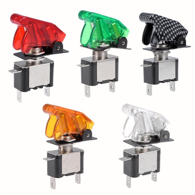 Truck Car Boat SPST Toggle Switch On Off With Safety Cover Easy Install Durable For Electrical Upgrades