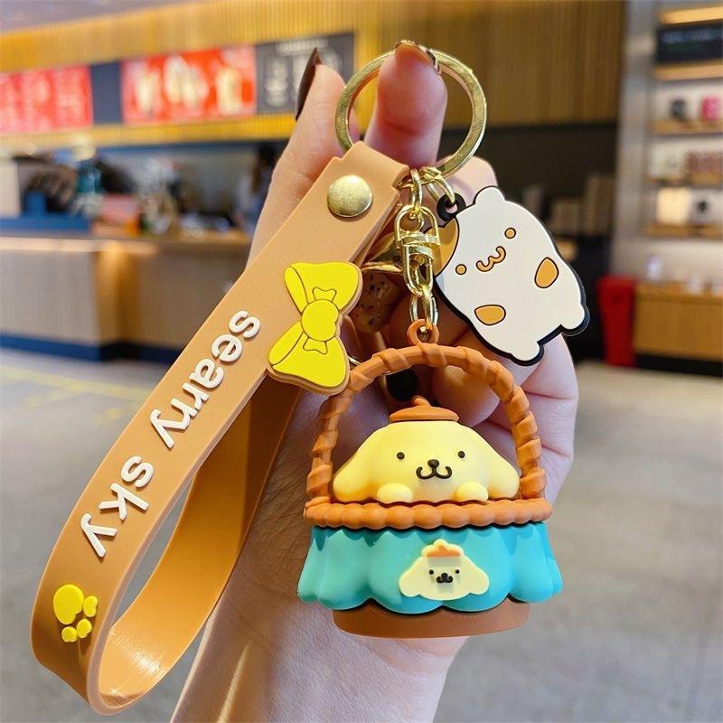 One creative cartoon Sanrio rocking doll keychain pendant, a cute and exquisite multi-purpose bag and car key pendant, suitable
