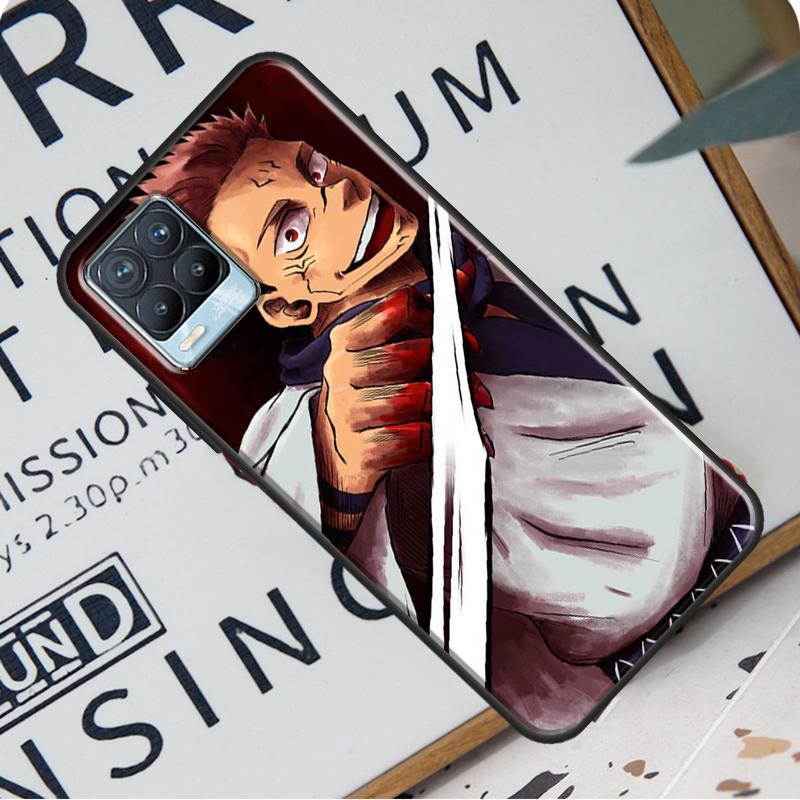Husă din spate Anime Jujutsu Kaisen Ryomen Sukuna pentru Realme 8i 8 Pro GT Neo 2 Master C15 C21 Coque pentru OnePlus 8T 9R Nord2 9 Pro