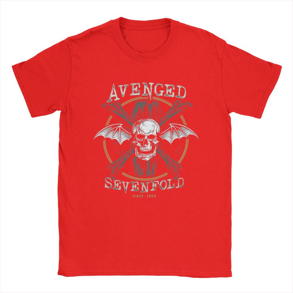 Tricouri Bărbați Avenged Sevenfold Awesome Tricouri din Bumbac Pur Mânecă Scurtă Tricou Gât Rotund Îmbrăcăminte Vară