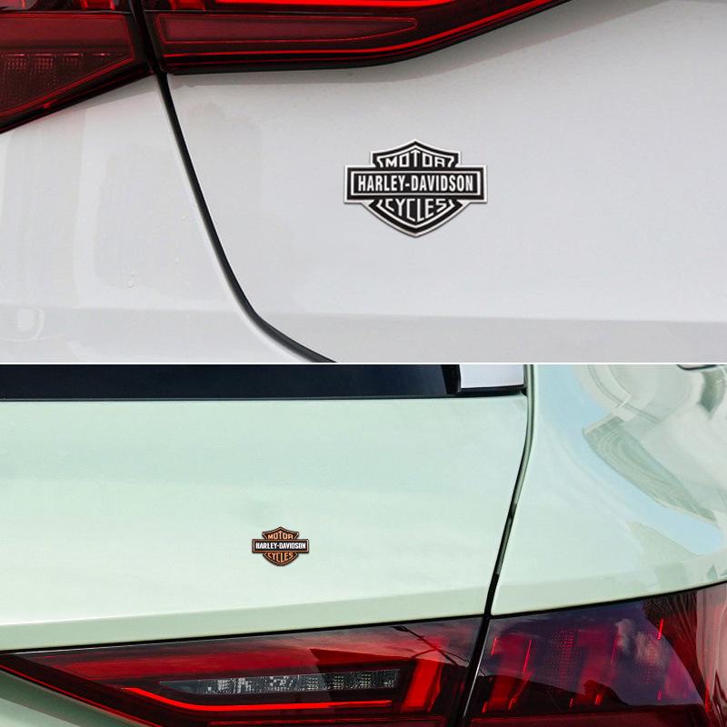 Skull Design Metal Emblems & Stickers for Harley-Davidson Bikes, Motorcycles & Cars: Aluminum Emblems & Stickers for Modifications.