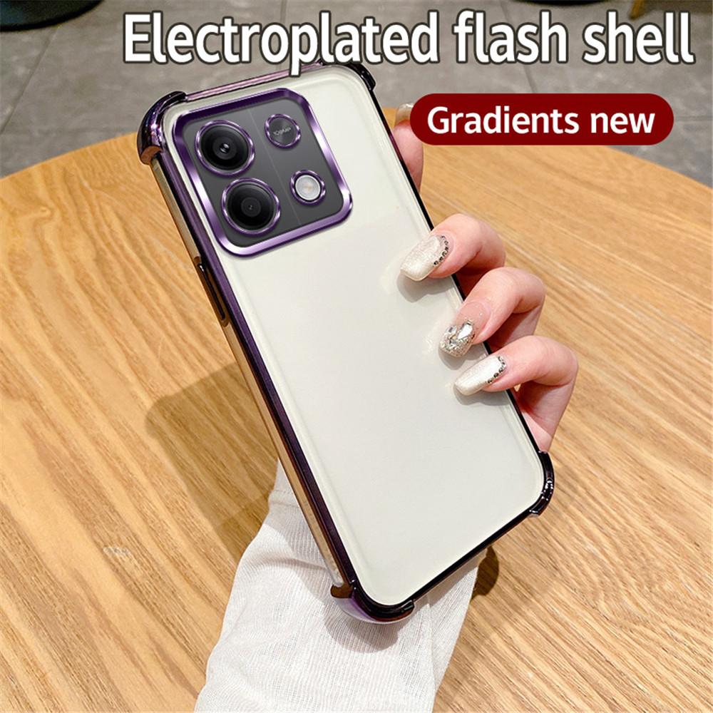 Luxury Glitter Case For Xiaomi Redmi Note 13 12 11 10 Pro 9S Note 11S 13 13C 12 12C 10 10C Shockproof Soft Silicon Plating Cover