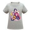 Kids Girls Anime Cartoon K-POP Rumi Zoey Mira Printed Casual Short Sleeves T-Shirt Top