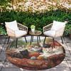 Christmas Kitten Pattern Round rug,Carpet Rug for Living Room Bedroom Playroom ,Non-slip Floor Mat,Holiday Gifts and Birthday Gifts.