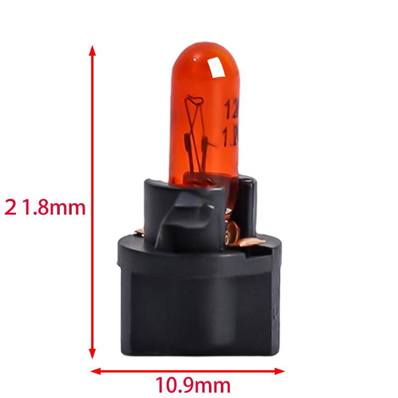 T5 B8.5d LED Autolampen Instrumententafel Glühbirnen Niedriger Stromverbrauch 5050 SMD Automobil Armaturenbrett Schalterlampe 12V Kontrollleuchte 10 Stück