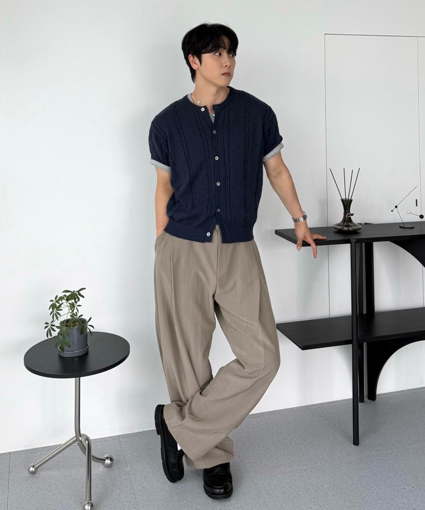 Hyoji 26 Ss Washable Cable Round Crop Knit Cardigan (6 Colors)