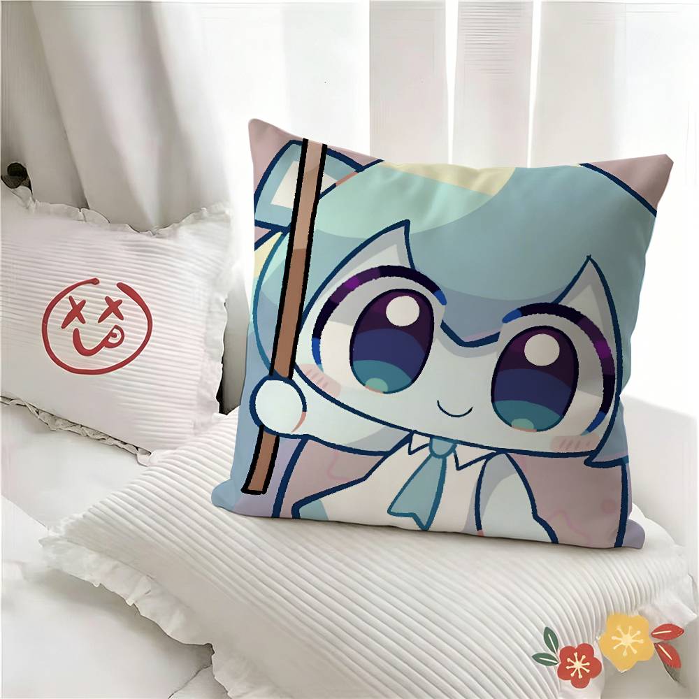 Pc Cute Quirky Vocaloid Japanese PPepoyo Pillow Case Fashion Square Pillowcase Bedroom Sofa Room Ins Decoration Leisure