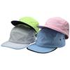 RTS High Quality 5 Panel Nylon Waterproof Camping Caps Custom Embroidery Printing Logo Premium Unstructured 5 Panel Running Hat