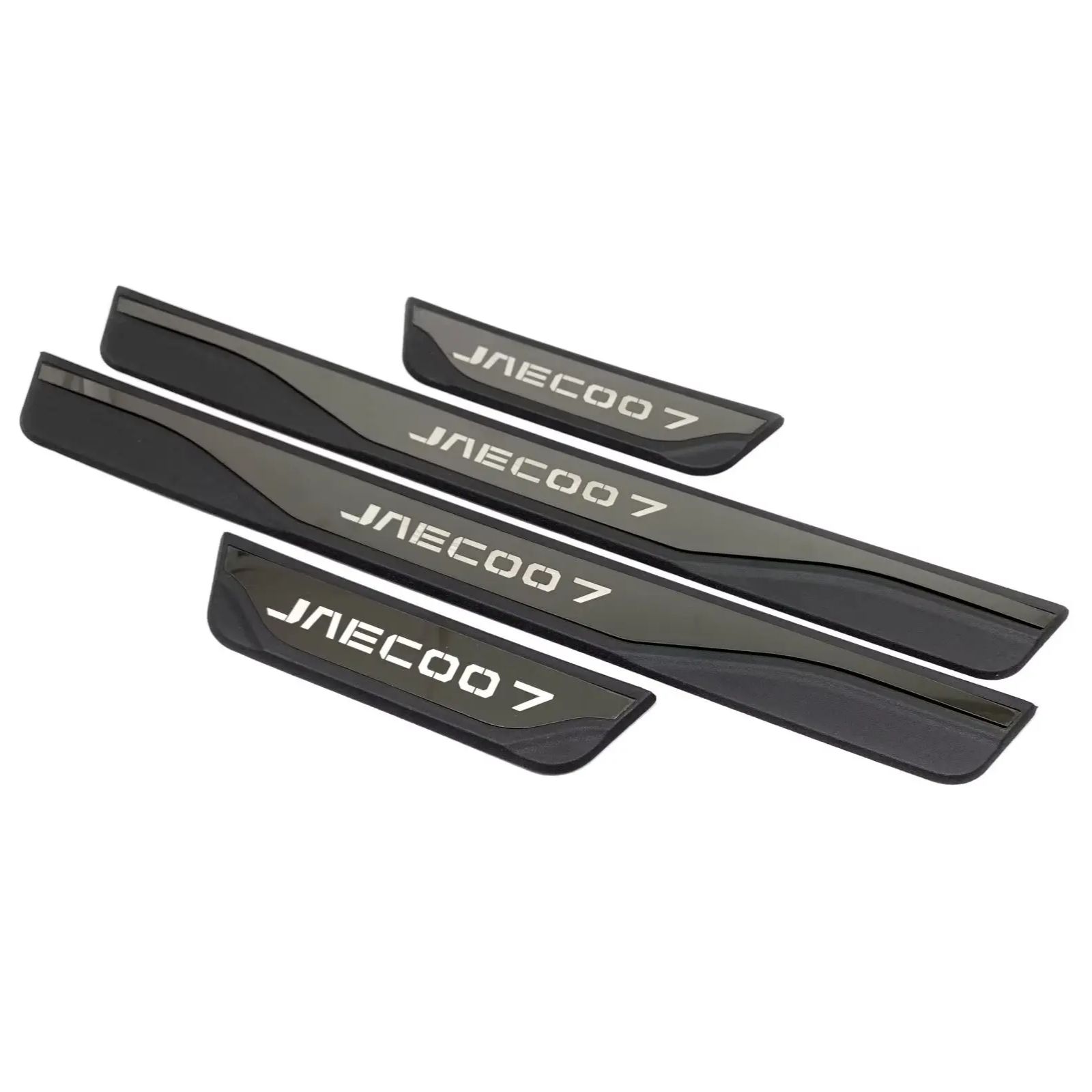 

For CHERY JAECOO 7 2024 2025 2026 Auto Door Sill Kick Scuff Plate Protector Cover Trims Guard Pedal Car Styling Accessories чёрный
