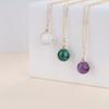 16mm Malachite Purifying Power Stone Necklace for Women [Koai]