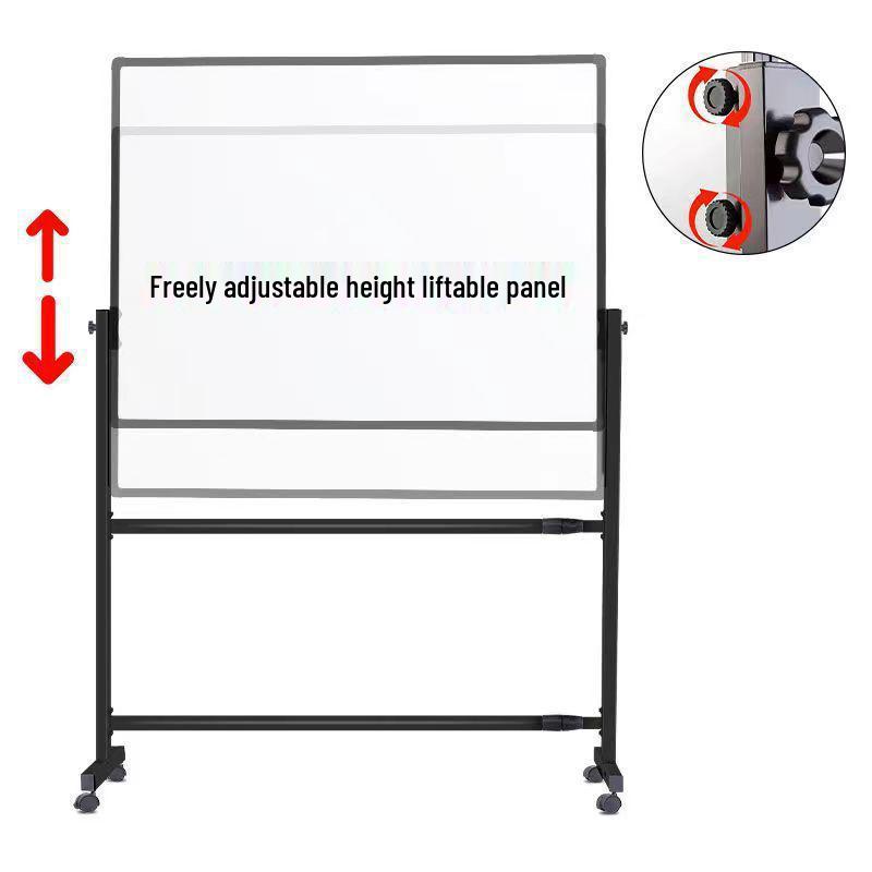 Double-Sided Magnetic Whiteboard & Chalkboard with Mobile Stand for Home, Teaching, and Office Use