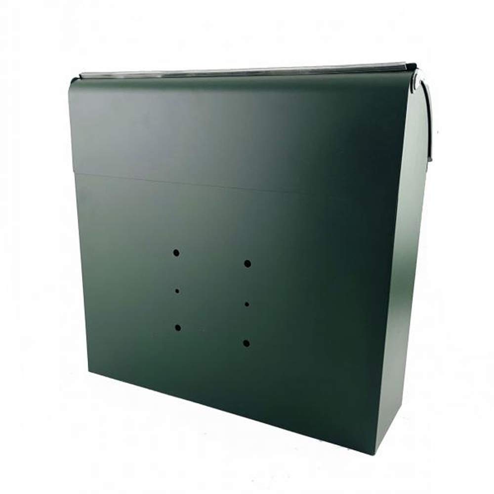 AXCIS Freestanding Mailbox with A4 Vertical Roofing Mailbox Wall-Mounted, Lock, Size, Opening, (Green)