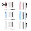 Pen Case Hexagonal Portable Pencils Gel Pens Box Easy Access Lid Card Slots Independent Pen Holder School Supplies