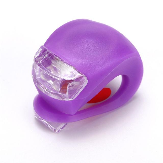Bicycle Front Light Silicone LED Head Front Rear Wheel Bike Light Waterproof Cycling Bicycle Accessories Bike Lamp 7