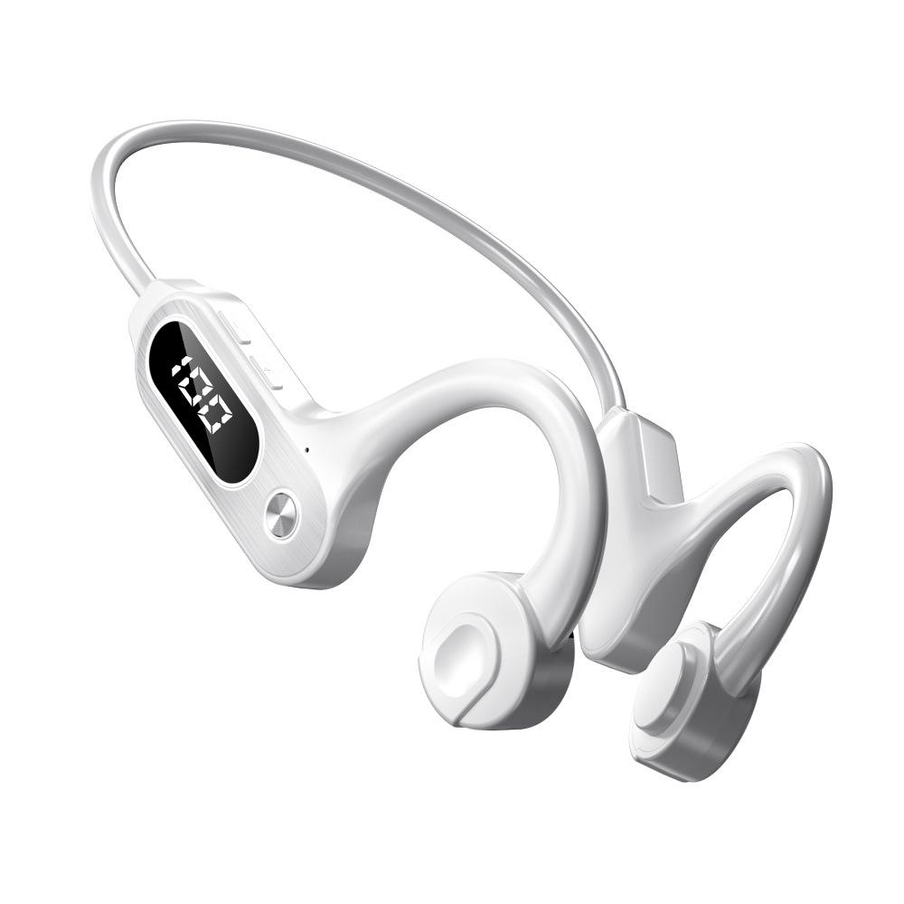 New Stereo Bluetooth 5.3 Bone Conduction Sports Earphones with Card Slot - Compatible with Android and Apple Devices.