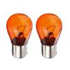 2pcs P21W 1156 BA15S 581 Amber Car Auto Scooter Indicator Break Parking Turn Light Bulb Lamp 21W DC12V Halogen Lamp Bulbs