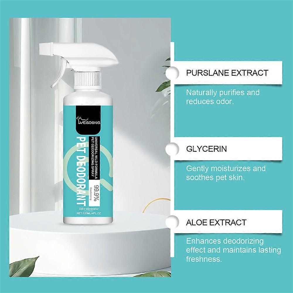 120ml Pet Deodorant Spray Smelly Pet Deodorant Liquid Pet Deodorant Spray