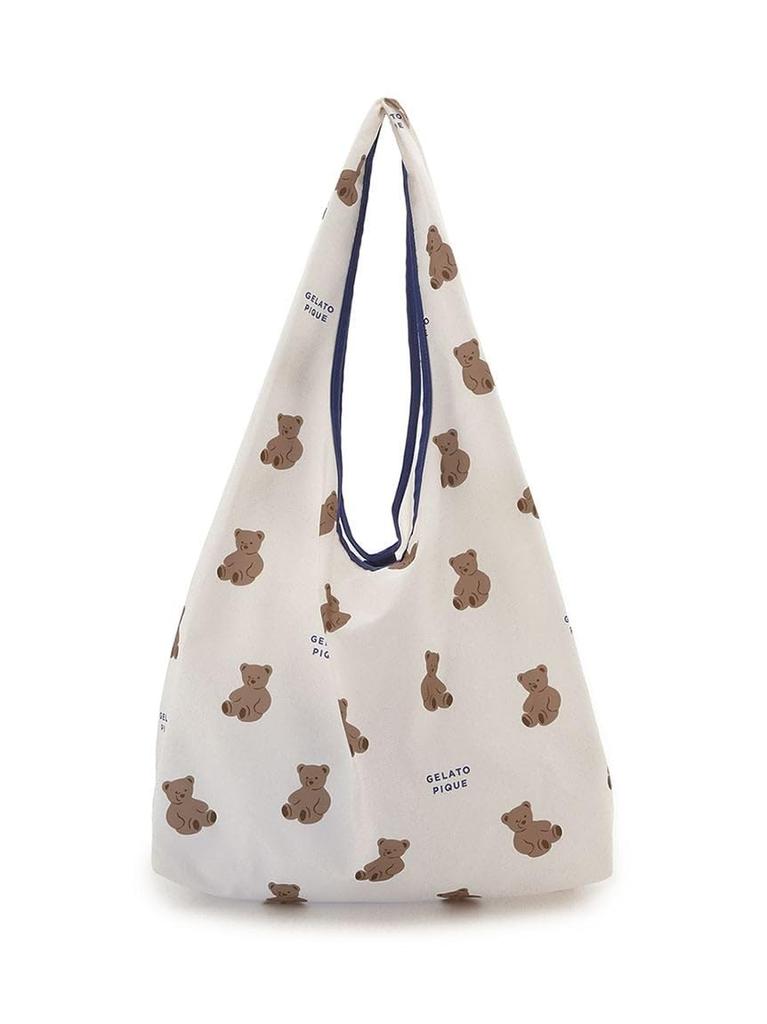 Bear Pattern Eco Bag M PWGB254704 OWHT [Gelato Pique] Women's