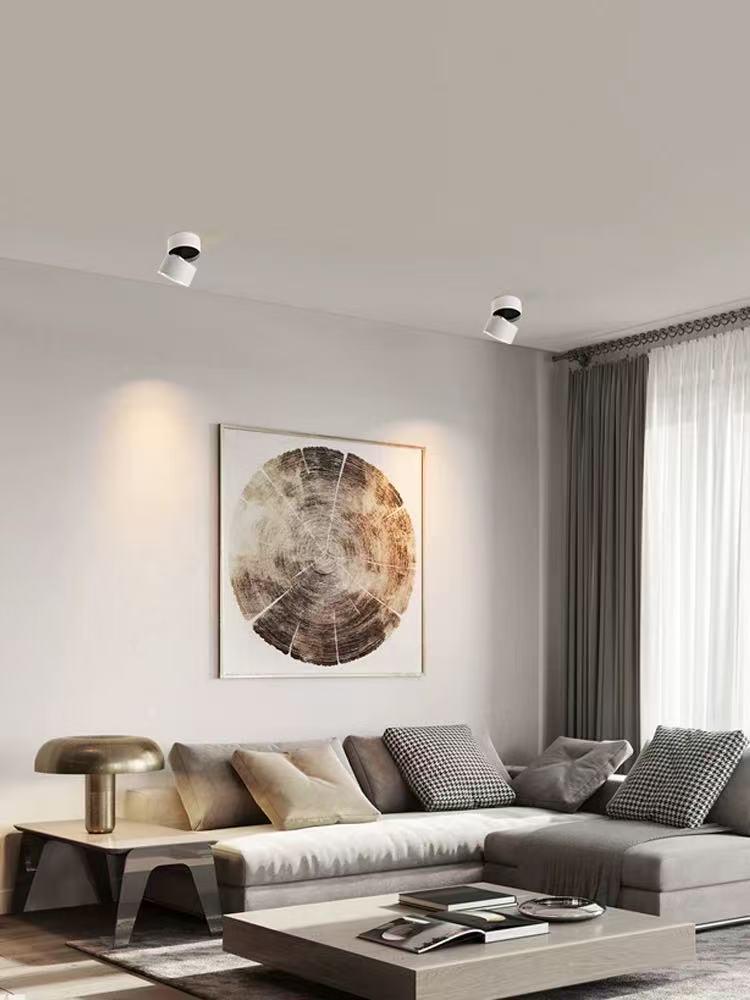 Adjustable LED Ceiling Spotlight: Smart Dimmable Spiral Downlight for Living Room