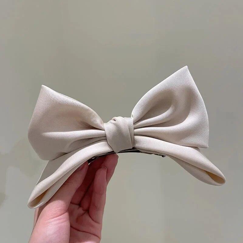 3D Bow Spring Hair Pin Cute Princess Hair Clips Ribbon Barrettes Headwear for Girls Women Hair Accessories
