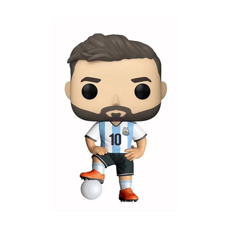 New Pop Lionel Messi #10 Football Stars Decoration Ornaments Action Figure Collection Model Toy for Children Birthday Gift