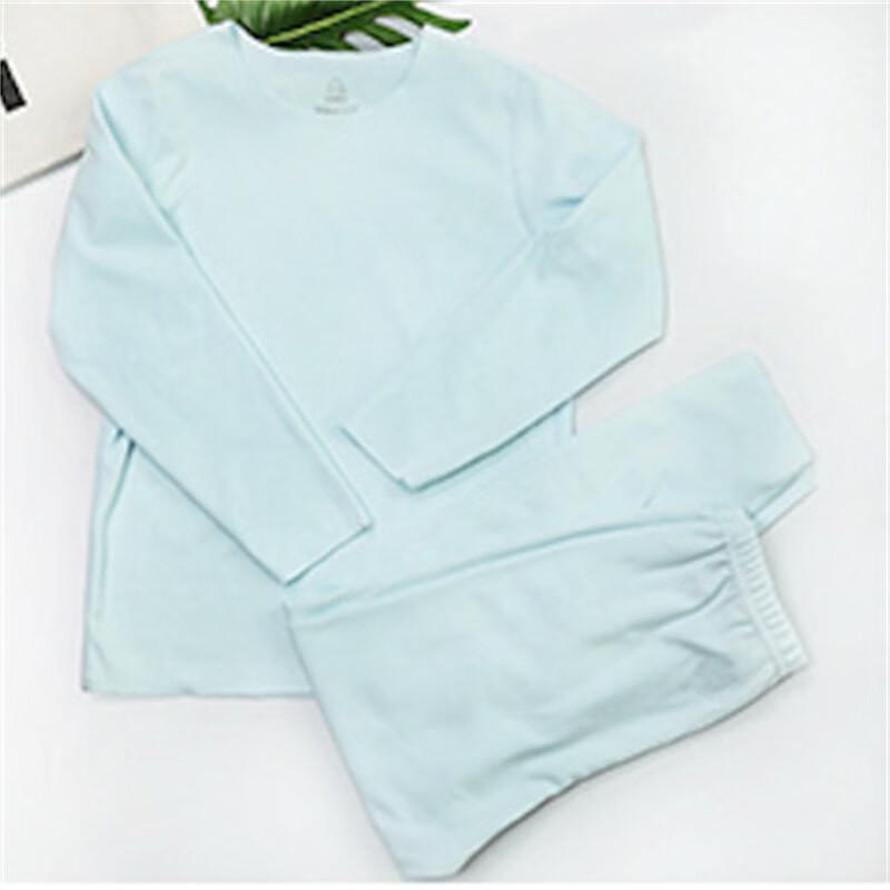 GDUCK Children s Double-Sided Brushed Thermal Underwear Set 130
