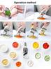 HOT Multi Handheld Mandoline Slicer with Adjustable Stainless Steel Blade Kitchen Veggie Chopper Cheese Grater