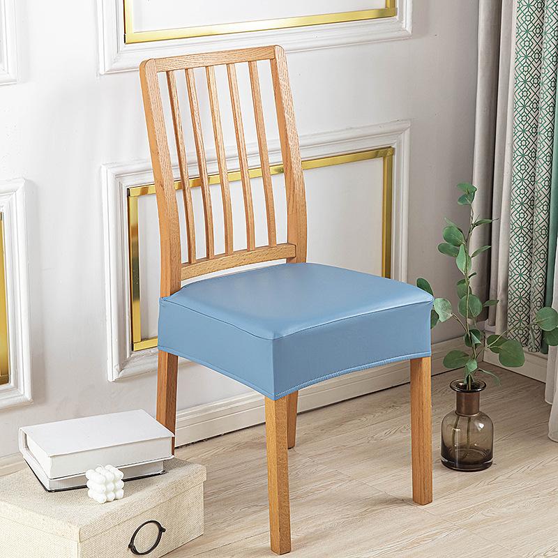 Pu Double Rubber Band Chair Cover Waterproof And Oil-Proof Seat Cushion Cover Simple Hotel Home Restaurant Seat Cushion Cover Cover